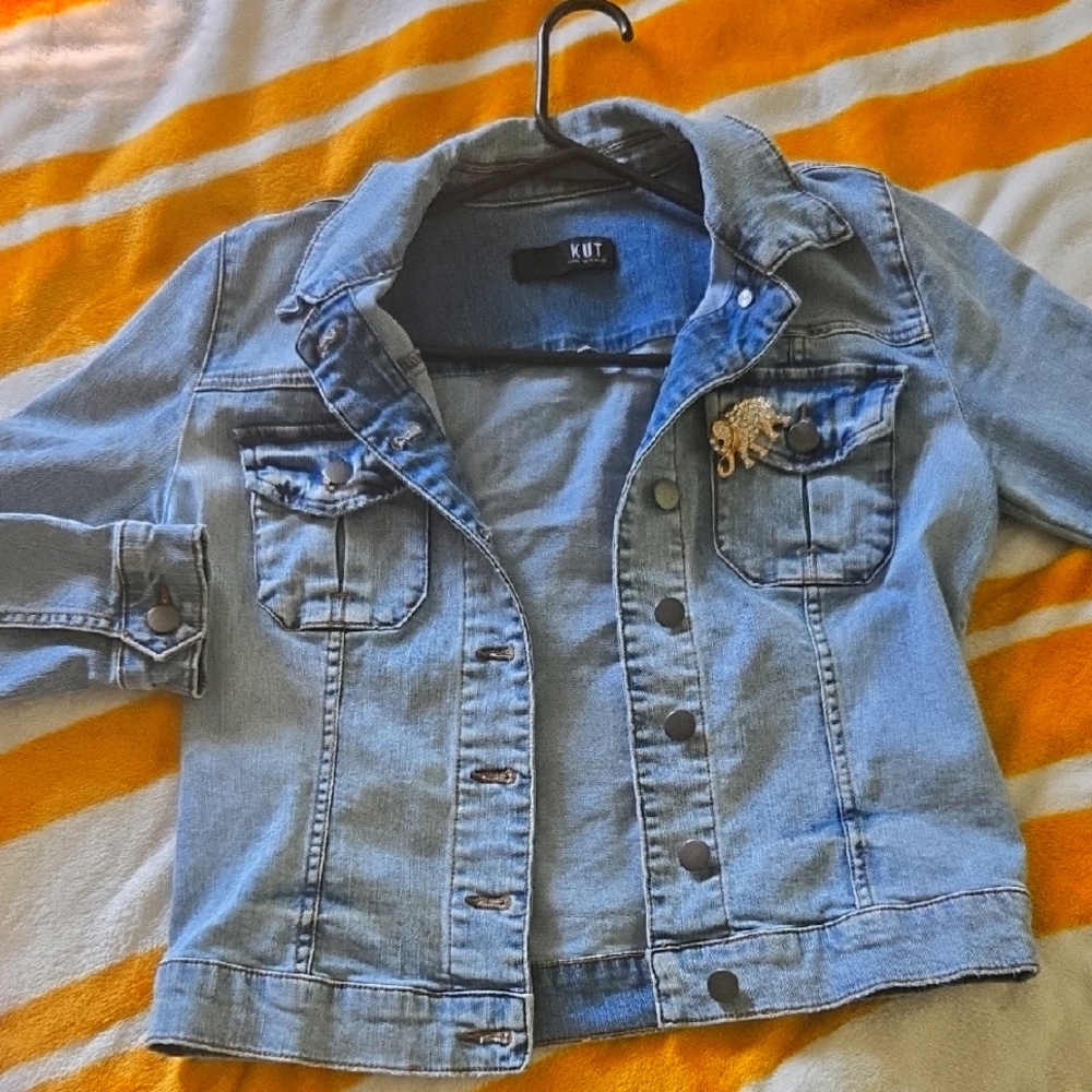 Kut Denim Jacket with Embellishment